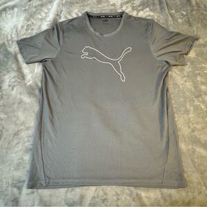 Puma Men's Short Sleeve Gray Tee

#1352